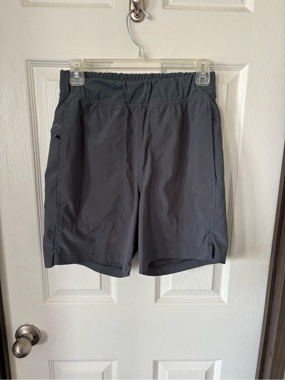 Free Fly Apparel Men's Charcoal Gray Athletic Shorts